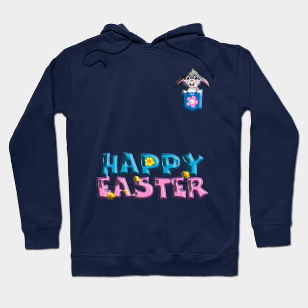 happy easter rabbit baby bunnies Hoodie by NI78